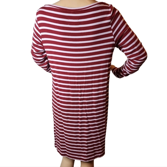 Lou & Grey signature soft long sleeve striped dress - Picture 5 of 15